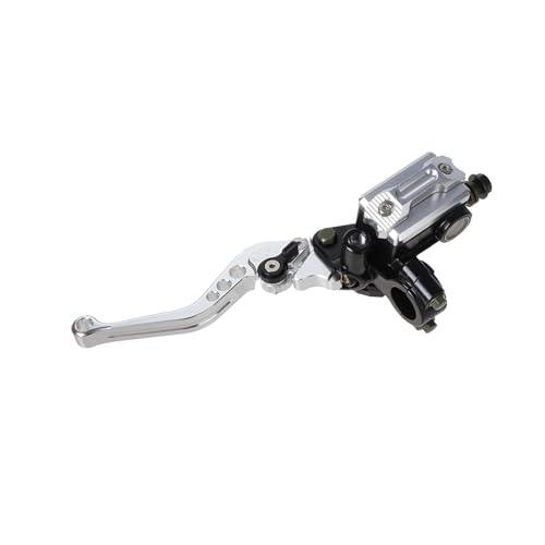 Pompe frein hydraulique moto argentée pour corriger un levier mou