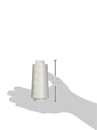Maxi-Lock Stretch Serger Cone Thread 2,000yd - Blanco miniatura 2