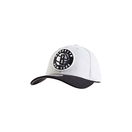 Mitchell & Ness NBA Wool 2 toner stretch snapback keps Brooklyn Nets grå/svart