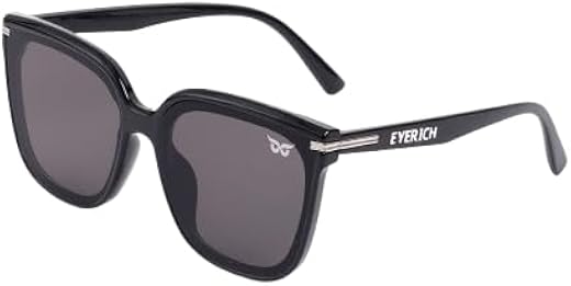 EYERICH Nova Wayfarer UV Protected Sunglasses for Men & Women – Lightweight Metal Frame, Anti-Glare Shatterproof Lenses, P...