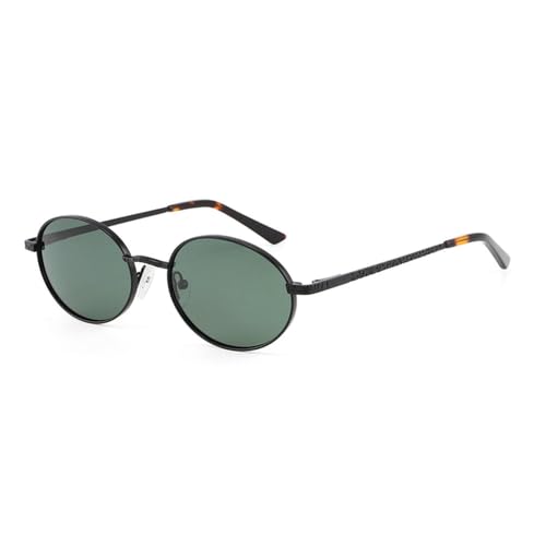Petites lunettes de soleil de forme ovale pour un style rétro vintage et esthétique en métal