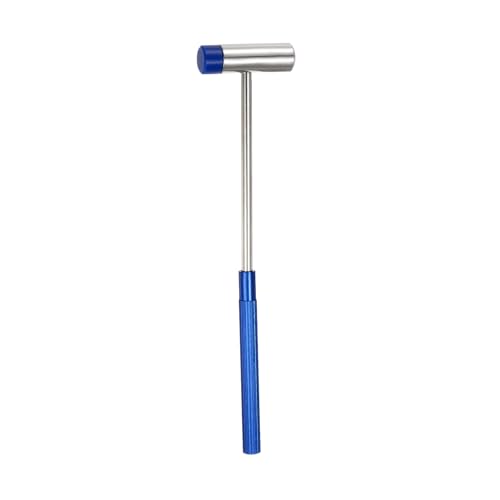 Sourcing map Martillo Pequeño de Plástico y Metal de Doble Cabeza de 7