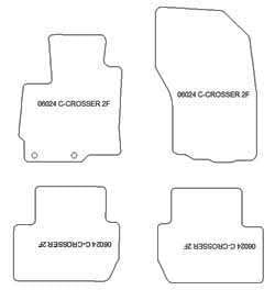 MTM Tappetini per Citroen C-Crosser dal