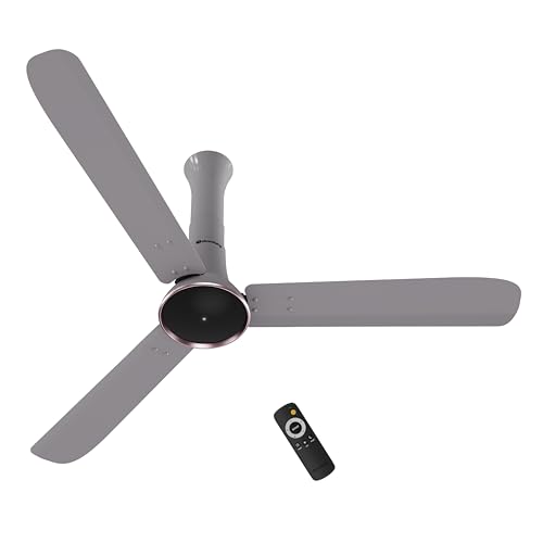 Image of atomberg Studio Ventra 1250mm BLDC Ceiling Fan with Remote Control | | BEE 5-star rated | Advance Air+ Technology| LED Speed Indicator | Low Noise | 5 Year Warranty | Urban Chrome
