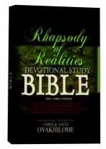 Leather Bound KJV Rhapsody Of Realities Devotional Study Bible (Giant Print) Book