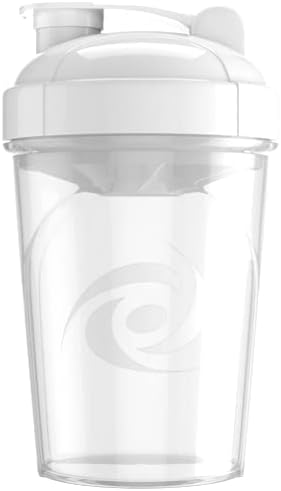 G Fuel Winter White Shaker Bottle, Drink Mixer for Pre Workout, Protein Shake, Smoothie Mix, Meal Replacement Shakes, Energy Powder and More, Blender Cup, Portable Safe, BPA Free Plastic - 16 oz