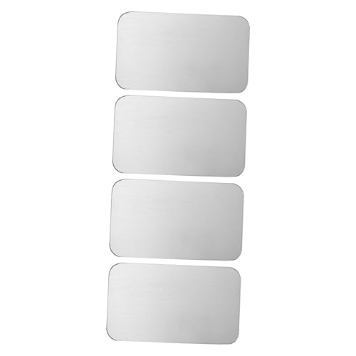 GANAZONO 4個ハムスター用冷却マット 小型ペット対応 夏用冷却ベッド アルミ製 無害無臭 耐久性設計