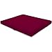 Present Mind Tapis Yoga Zabuton - Tapis de Yoga Pliable - Coussin de Méditation Fabriqué dans l'UE - Housse Lavable - Tapis Yoga Épais 100% Naturel - 70 x 82 x 6-8 cm - Couleur : Bourgogne