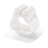 3PCS Broom Holder Wall Mount, Self Adhesive Mop Handle Hanger No Drilling Mop Storage Rack Plastic Broom Holder Organizer for Home Kitchen Garden Laundry Garage (White)