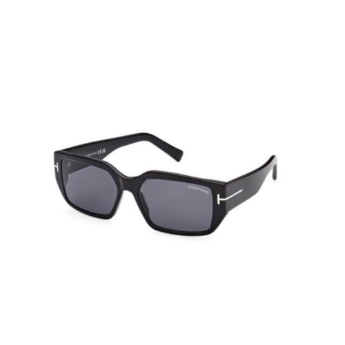 Tom Ford Sonnenbrillen SILVANO-02 FT 0989 SHINY BLACK/GREY 56/16/140 Unisex