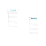 DIYEAH 80 Blatt Nachfüllpapier Kariert Ringbuch Einlagen Verschleißfestes Schreibpapier für...