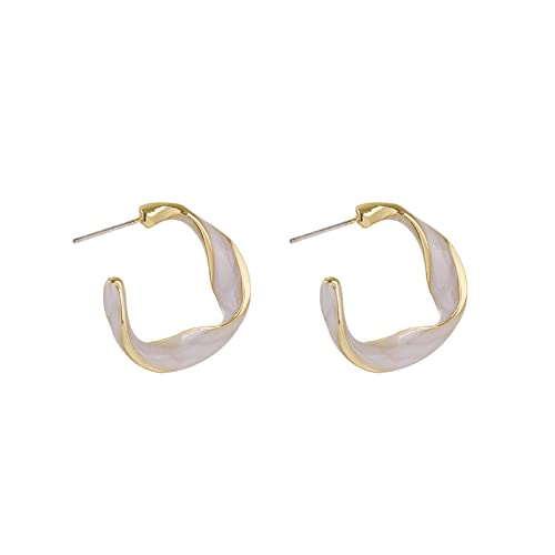See full amazon price history chart for EL Regalo 1 Pair Wave Minimalist Gold Details Studs Hoop Earrings: Statement Loop Earrings for Girls & Women (Off White) EL Regalo 1 Pair Wave Minimalist Gold Details Studs Hoop Earrings: Statement Loop Earrings for Girls & Women (Off White) (B0BRQC2N7Q) Amazon Price History, Amazon Price Tracker