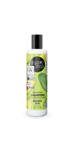 Organic Shop Champú Reestructurante Olive & Avocado – 280 ml