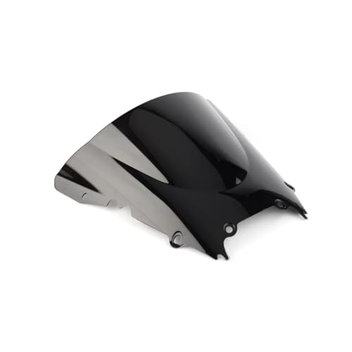 Pare-brise moto double bulle noir pour YZF R6 600 années 1998 à 2002