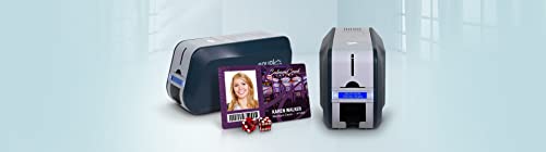 Solid IDP 510D Premium Duplex Heavy-Duty PVC Printer II School/Corporate/Commercial/Business use II Card Design Software 100 Premium Cards + One Full Panel Ribbon Free