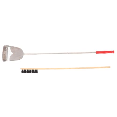 Toddmomy Efficient Bird Cage Cleaning 2-Piece Brush and Shovel Set Chicken Coop Cleaning Tools Pet Bird Supplies Small Animal Cage Cleaner