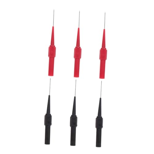 TOPPERFUN 6Piezas Multímetro de Pinzas de Sondas Perforadoras para Conexiones Eléctricas para Pruebas No Destructivas Circuitos Eléctricos