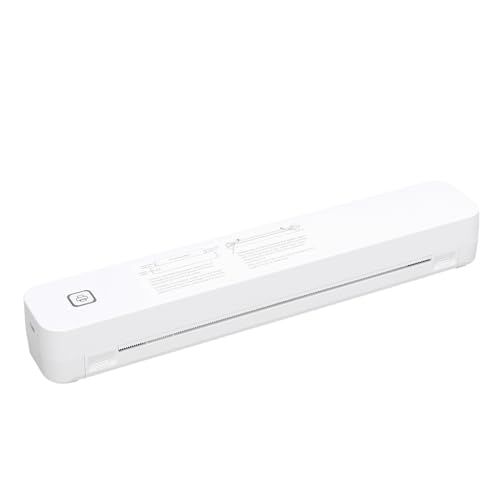 Image of Walfront Portable Thermal Printer, Wireless Inkless Printer with 203 DPI HD Print Technology, 2600mAh Battery, 57mm to 216mm Paper, Compact for Home Office School iOS OS X