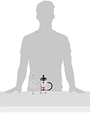 Bodum French Press Caffettiera Black - 350ml / 3 Cup Coffee Maker - Durable Glass & Stainless Steel Filter - BPA-Free Dishwasher Safe Percolator - Cafetiere Made in Portugal - 2