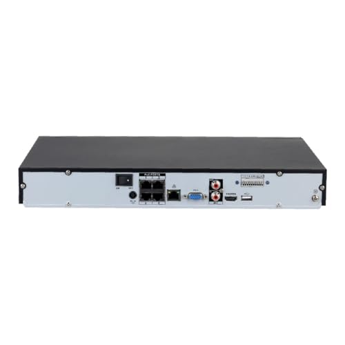 NVR 4 canales PoE Dahua NVR4000-4KS3 Smart 1U con soporte para 2 ranuras HDD de vídeo 4