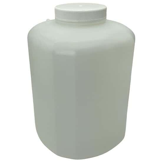 Cole-Parmer AO-06046-20 F109060010 High-Density Polyethylene Wide-Mouth Jar, 10 L