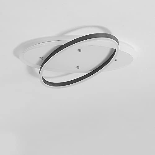 Télécommande plafonnier LED moderne à intensité variable et lumière chaude 64cm