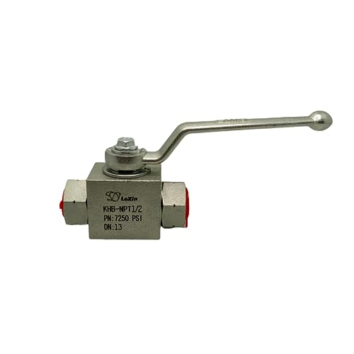 LX Hydraulic High Pressure Ball Valve 1/2'' NPT 7250PSI Hydraulic Valve Shut-Off KHB Hydraulic Ball Valve