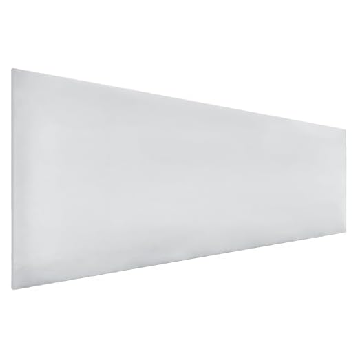 DHOME Cabecero de Polipiel o Tela AQUALINE Liso cabeceros Cabezal tapizado Cama Lujo (Polipiel Blanco, 150cm (Camas 150/160))