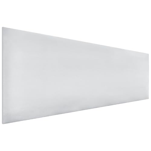 DHOME Cabecero de Polipiel o Tela AQUALINE Liso cabeceros Cabezal tapizado Cama Lujo (Polipiel A.Blanco, 135cm (Camas 120/135/140))