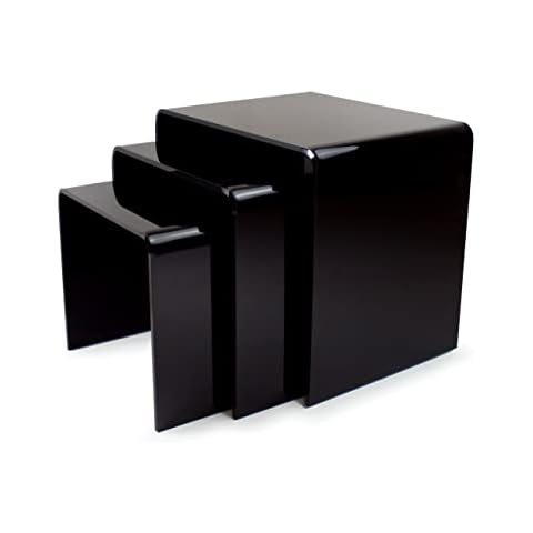 Black Acrylic Nest of Tables by TIELO Cover