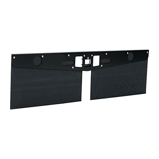 LUVERNE 255300 20-Inch Long Textured Rubber Tow Guard Hitch-Mounted Mud Flaps for 2, 2-1/2 or 3-Inch Ball Mount Shank , black
