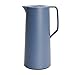 Emsa N41703 Motiva Isolierkanne | 1 Liter | Quick-Press-Verschluss | 12h heiß, 24h kalt | Glaskolben | Made in Germany | Nordisches Design | Nord Blau