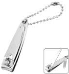 Practical Stainless Steel Folding Nail Clipper with Nail File/Keychain (5.5cm Length)