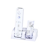 Double Charger Station with Blue Light for Wii(with 2 pcs 2800MAH Battery and...