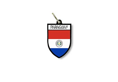 Porte cles clefs cle Drapeau Collection Ville Blason Paraguay paraguayen