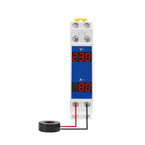 Testeur de Tension Numérique Ampèremètre Voltmètre Modulaire Hz - 2
