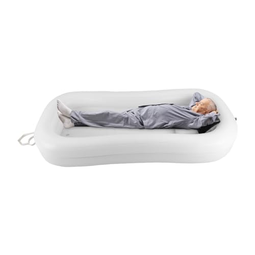Bañera hinchable para adultos, de PVC, con bomba de aire eléctrica de 130 W, para baño, balcón y camping