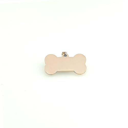 Médaille chien os acier inoxydable poli idéal pour balades quotidiennes et randonnées nature