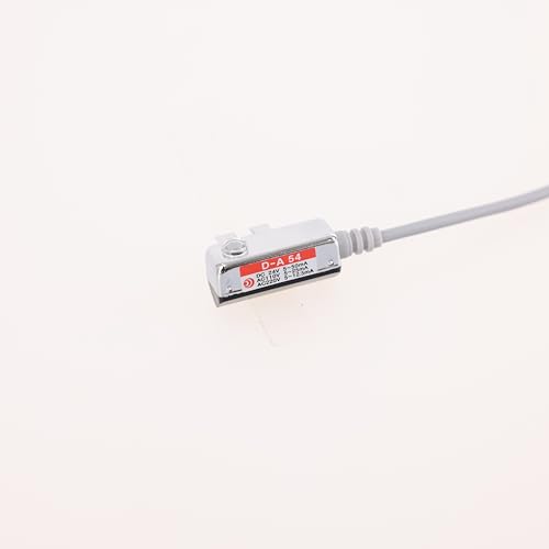 Saewon AP D-A54 Reed Switch Auto Sensor for Pneumatic Cylinder, IP67 Waterproof, Oil Resistant Cable, PLC/Relay Compatible, Built-in Red LED Indicator, 1m Wire Length