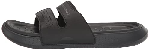 Under Armour Women's Ansa Studio Slide Sandal, Black (001)/White, 9 #TOP7
