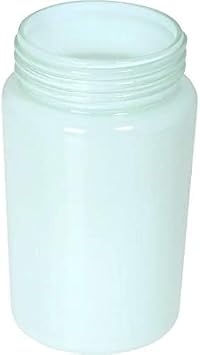 KASTLITE Acrylic White Jelly Jar with Threaded Neck | 8" Indoor/Outdoor Downlight | 3.25" Outside Diameter | Smooth Texture | 1 Pack
