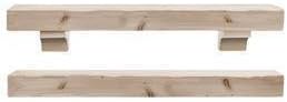 The Shenandoah 72" Shelf or Mantel Shelf - Unfinished