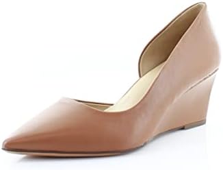 Naturalizer Women's Demie Wedge Pump English Tea Brown Leather 8 M | Image 2
