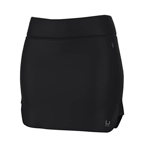 Huk Women's Standard Cedros, Performance Fishing Skort With Sun Protection, Solid-Black, X-Large #TOP6