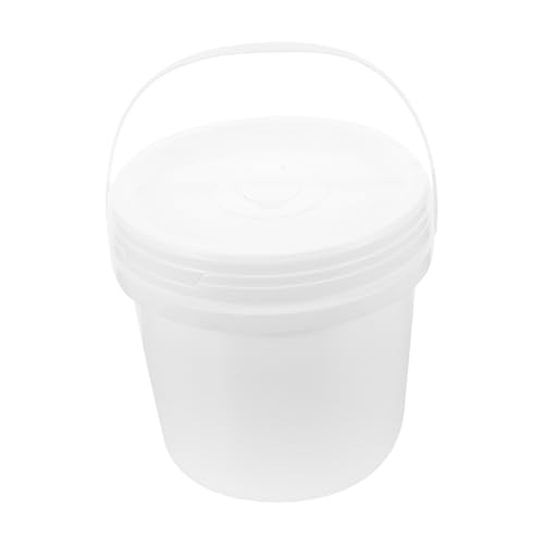 OUNONA Bathroom Wipes Bucket Dispenser Round Car Diaper Wipe Holder Storage Case Refillable Lid