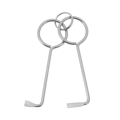 SG Store 2 Piezas Juego de Ganzúas Herramienta Profesional para Abrir Puertas Dientes de Llave de 4,8 Mm Y 6 Mm