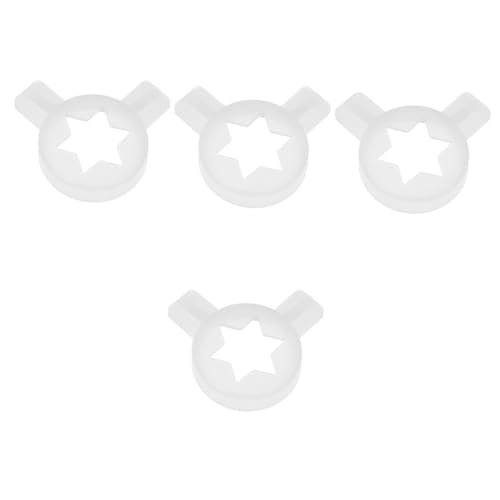 CIYODO 4pcs Ice Cream Machine Accessories Cookie Tip Ice Cream Machine Parts Ice Cream Maker Machine Lids Ice Cream Machine Accessory Ice Cream Machine Soft Serve Pan Plastic