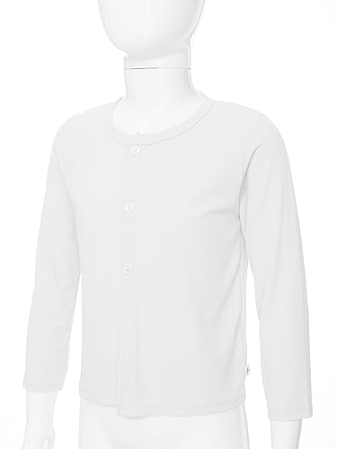 Girls' Cardigans Sweater School Uniforms Ribbed Button Solid Long Sleeve Outwear Tops3