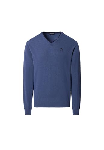 Pull crewneck North Sails homme en laine bleu marine casual 699776