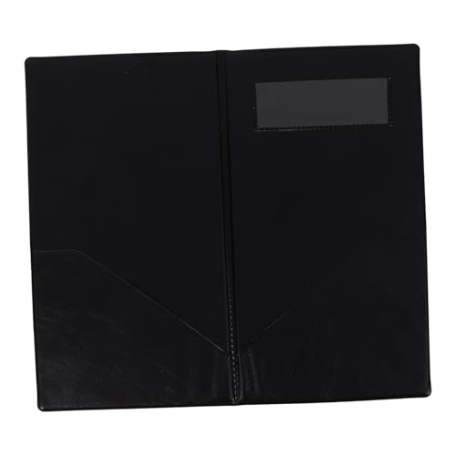 Dinhearom Schwarzes Gäste-Scheckbuch mit Tasche